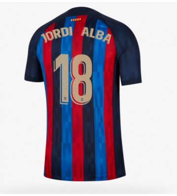 Barcelona Jordi Alba #18 Hjemmedrakt 2022-23 Kortermet